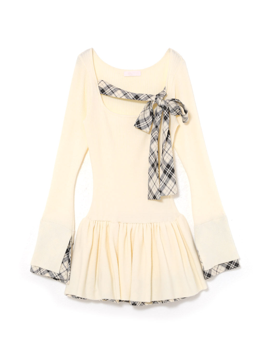 ribbon decolletage onepiece