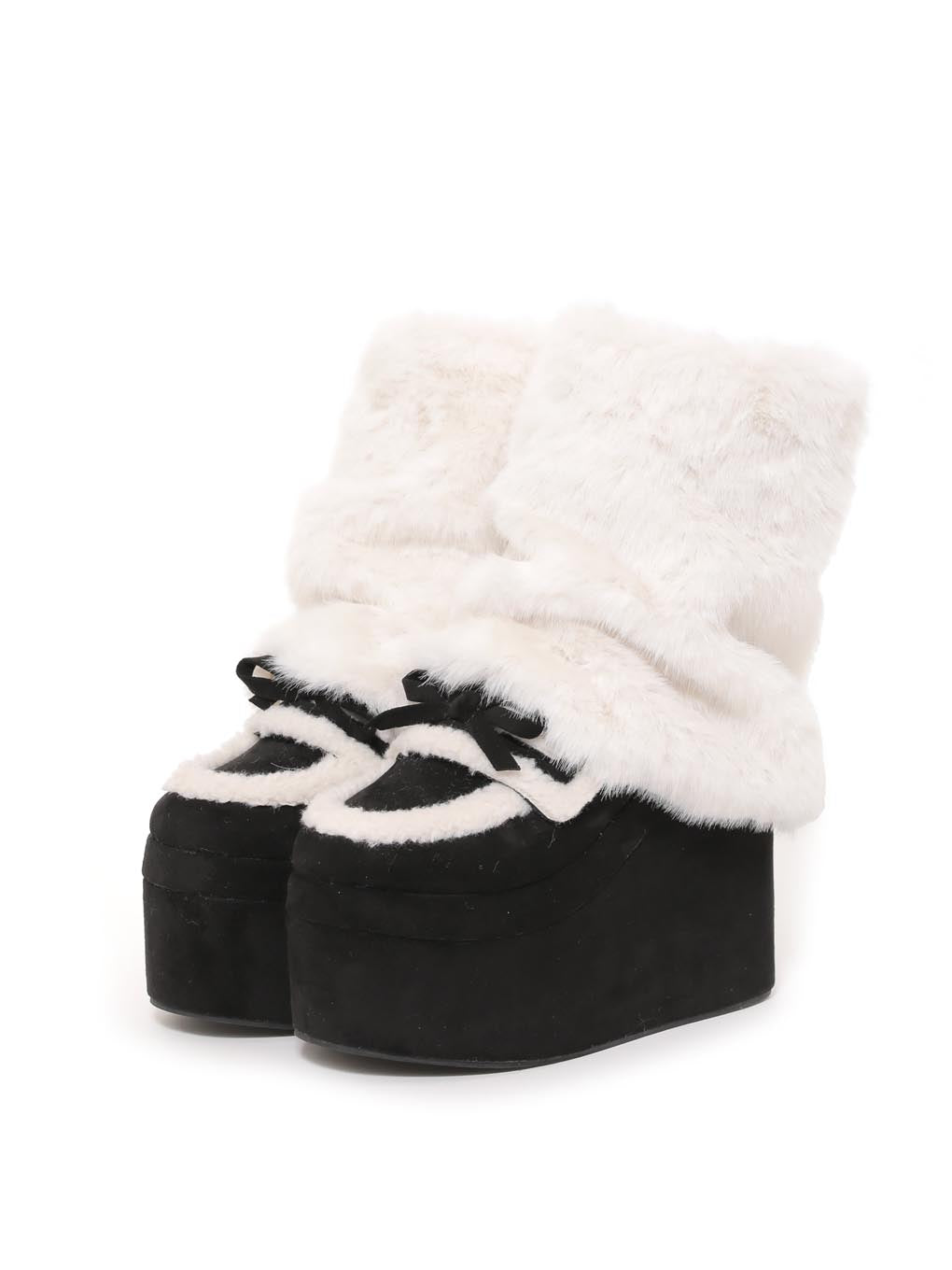mouton fur loafer