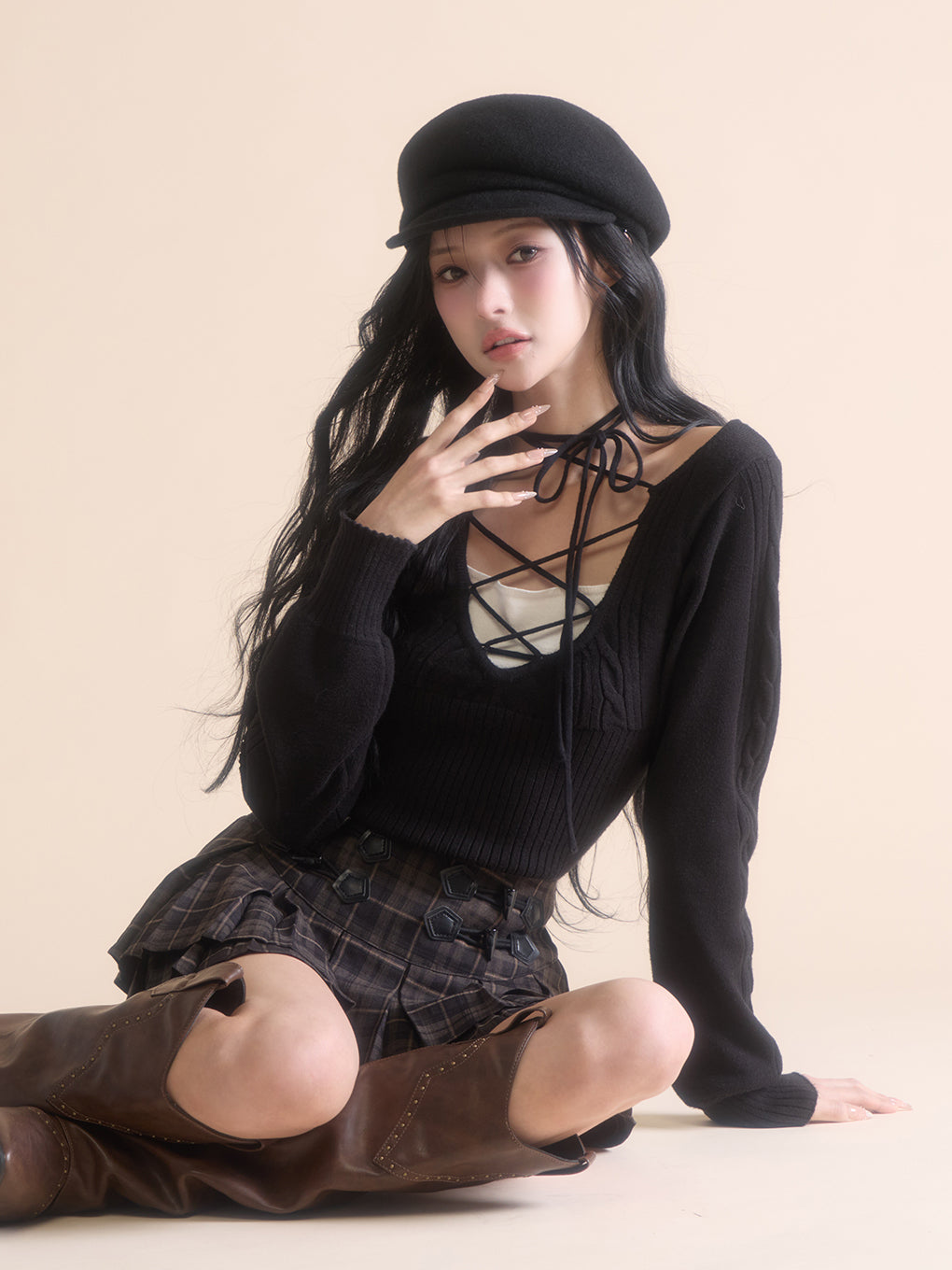 モデル：171cm（着用サイズ：FREE）
