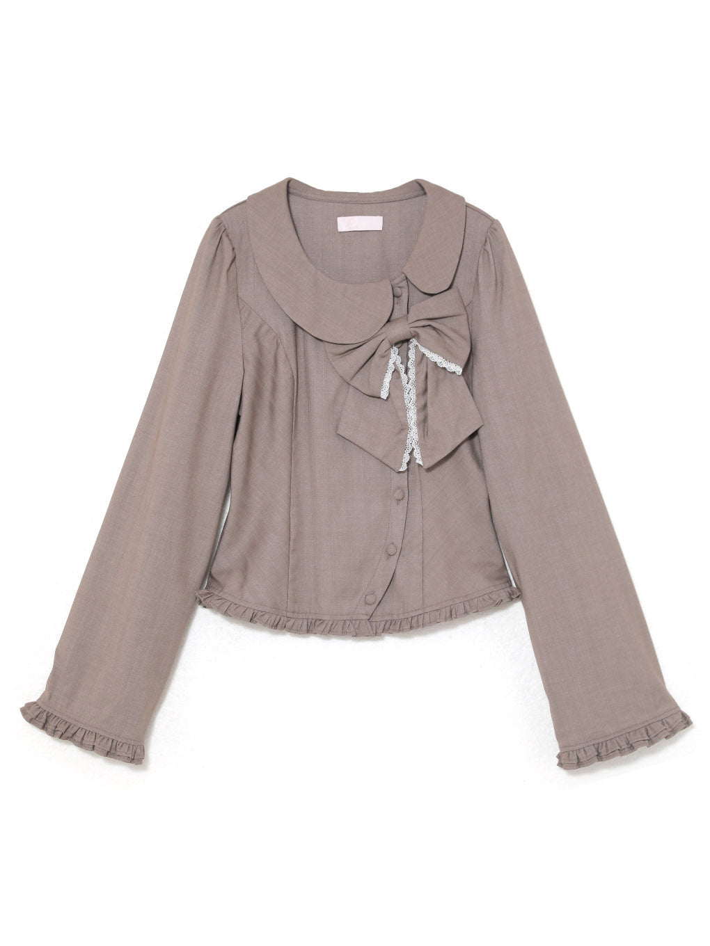 frill ribbon shirt