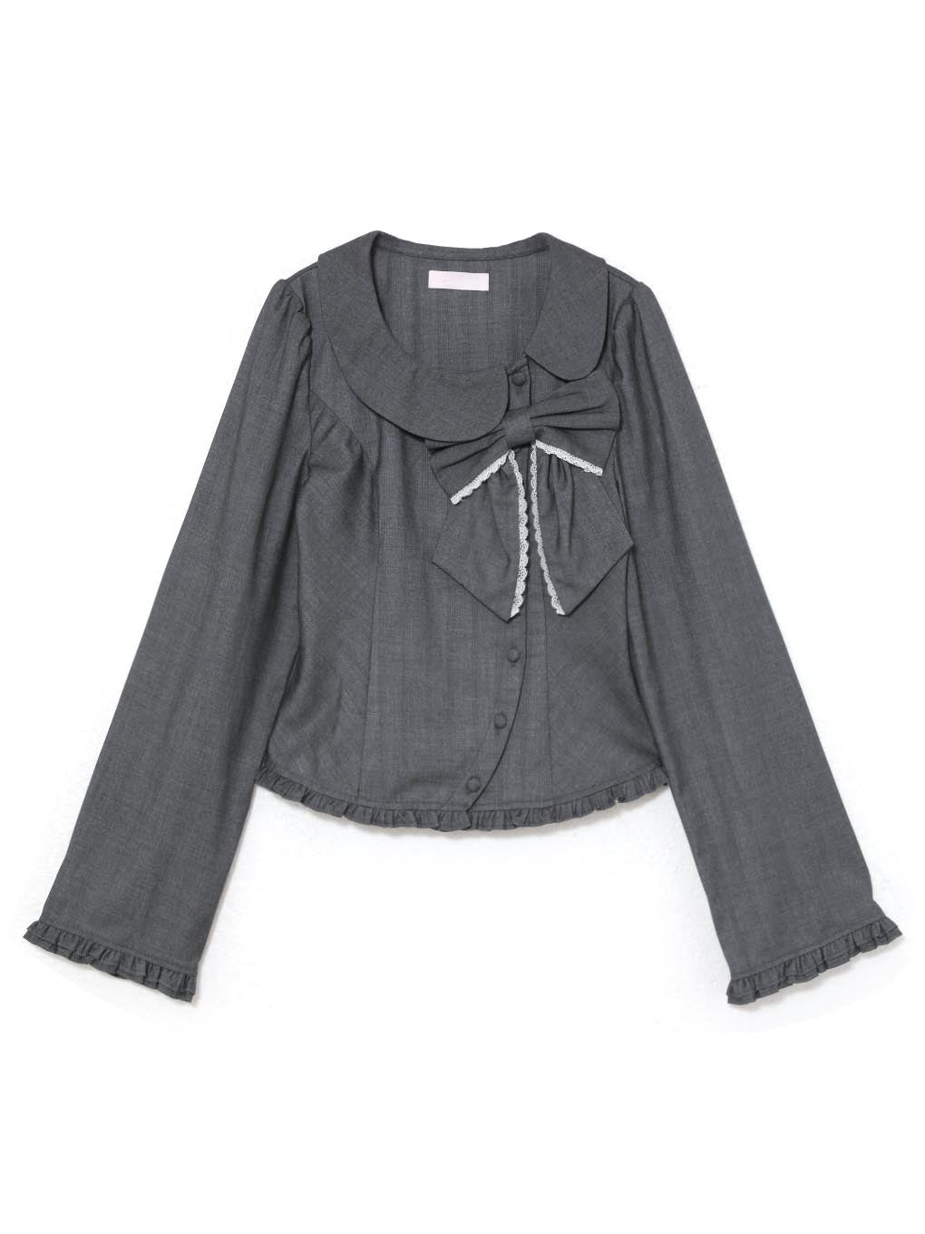 frill ribbon shirt