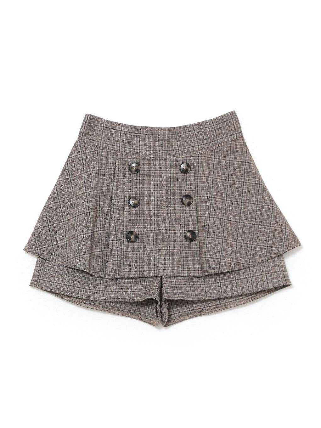 double button pleats skirt&pants