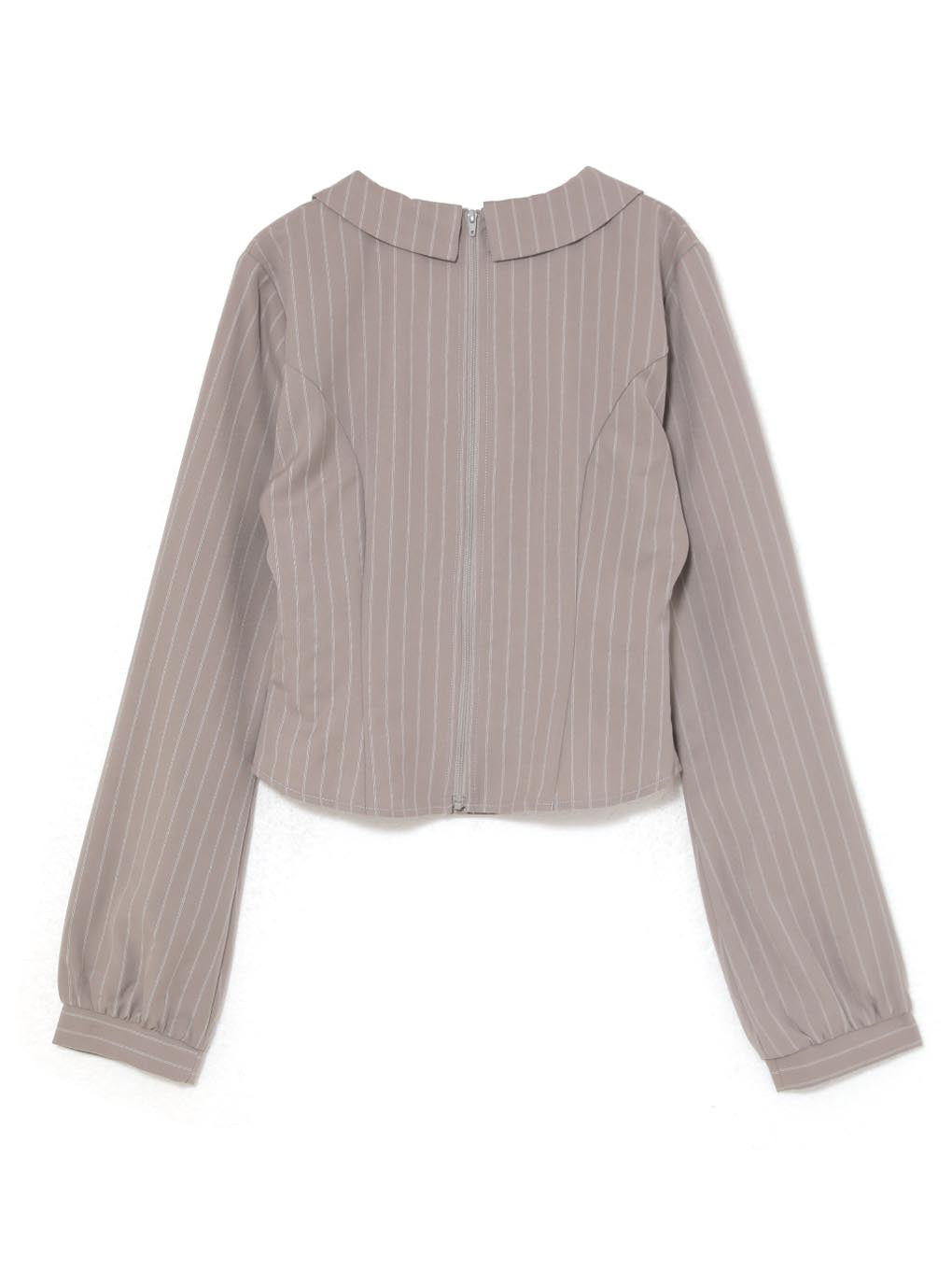 double button ribbon blouse