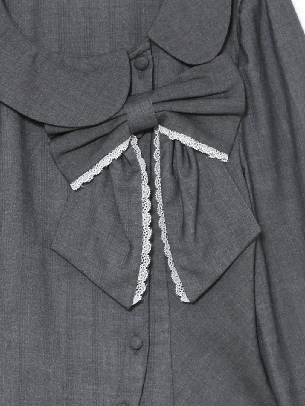 frill ribbon shirt