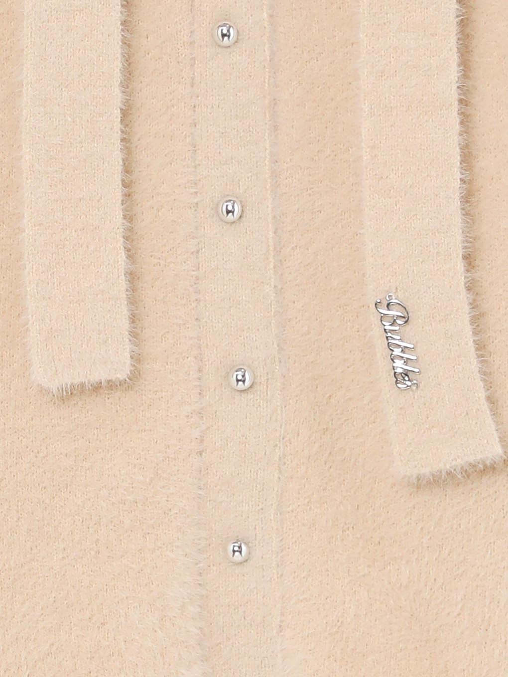 ribbon tie off shoulder knit tops