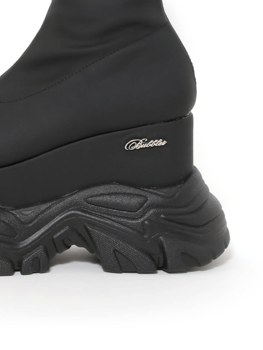 track leather middle boots