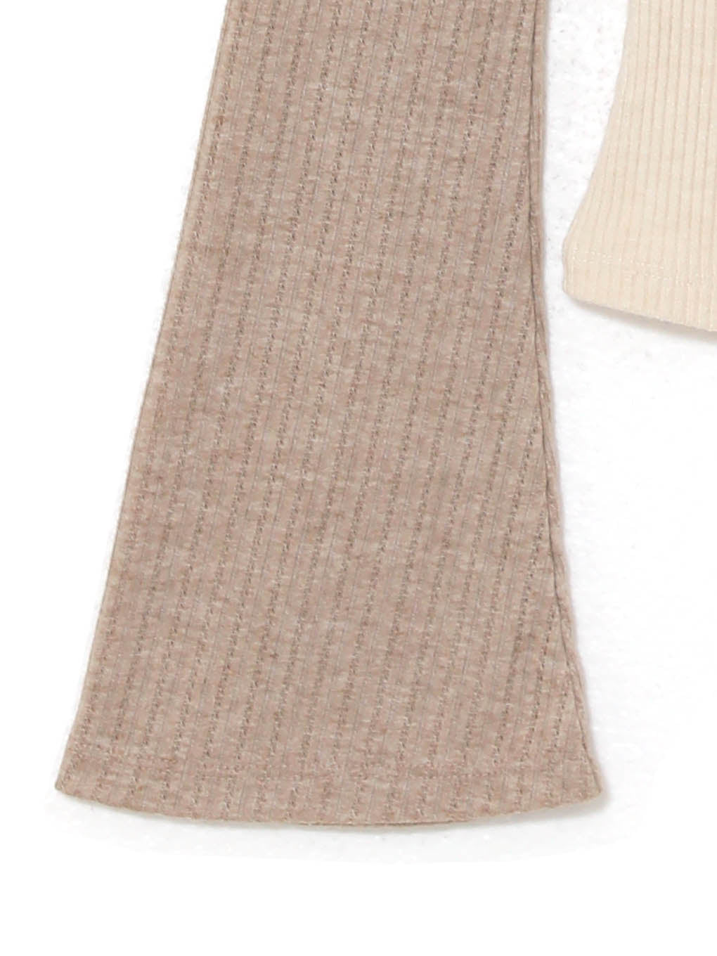fur ribbon knit tops