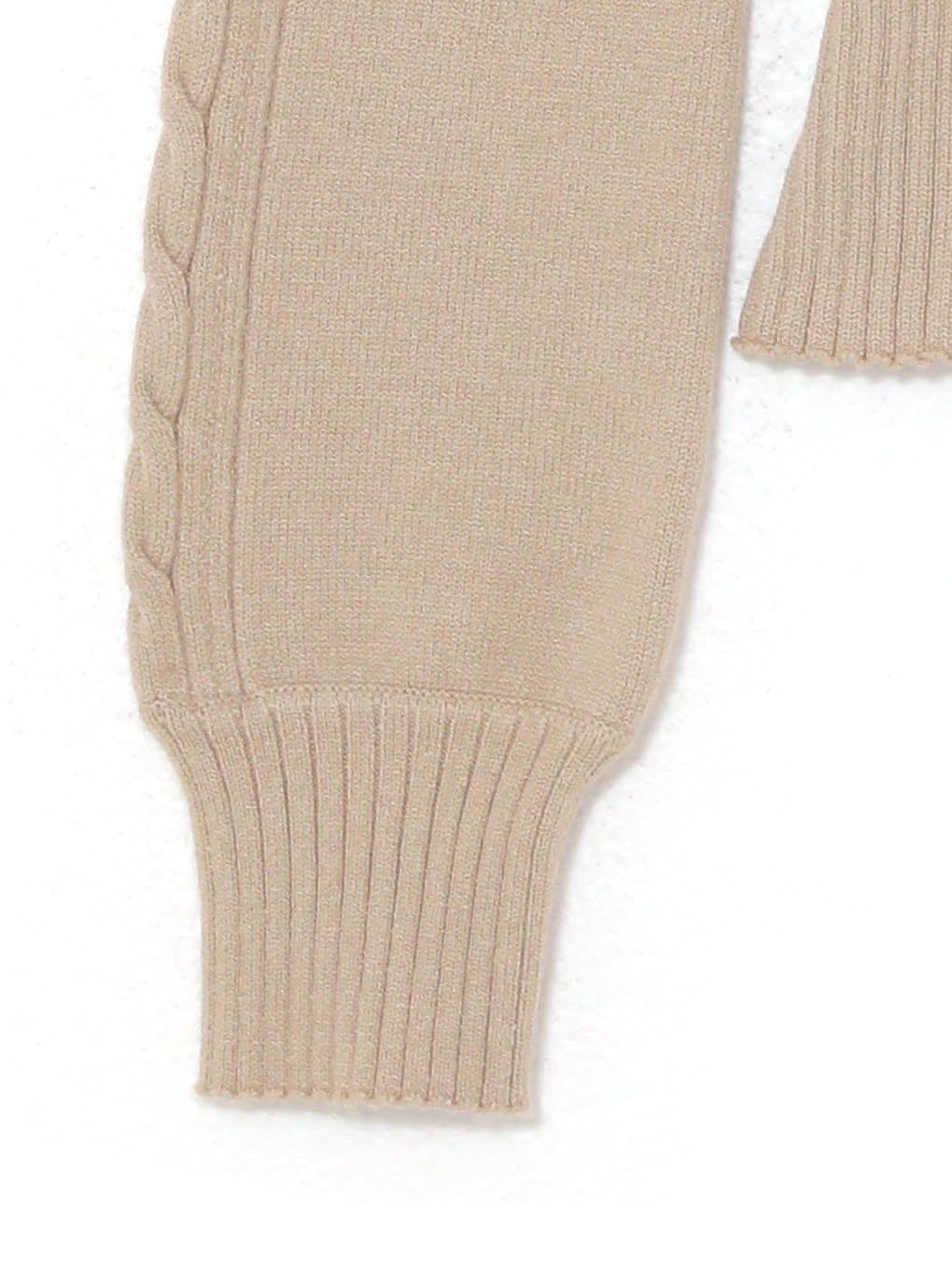 laceup cable knit