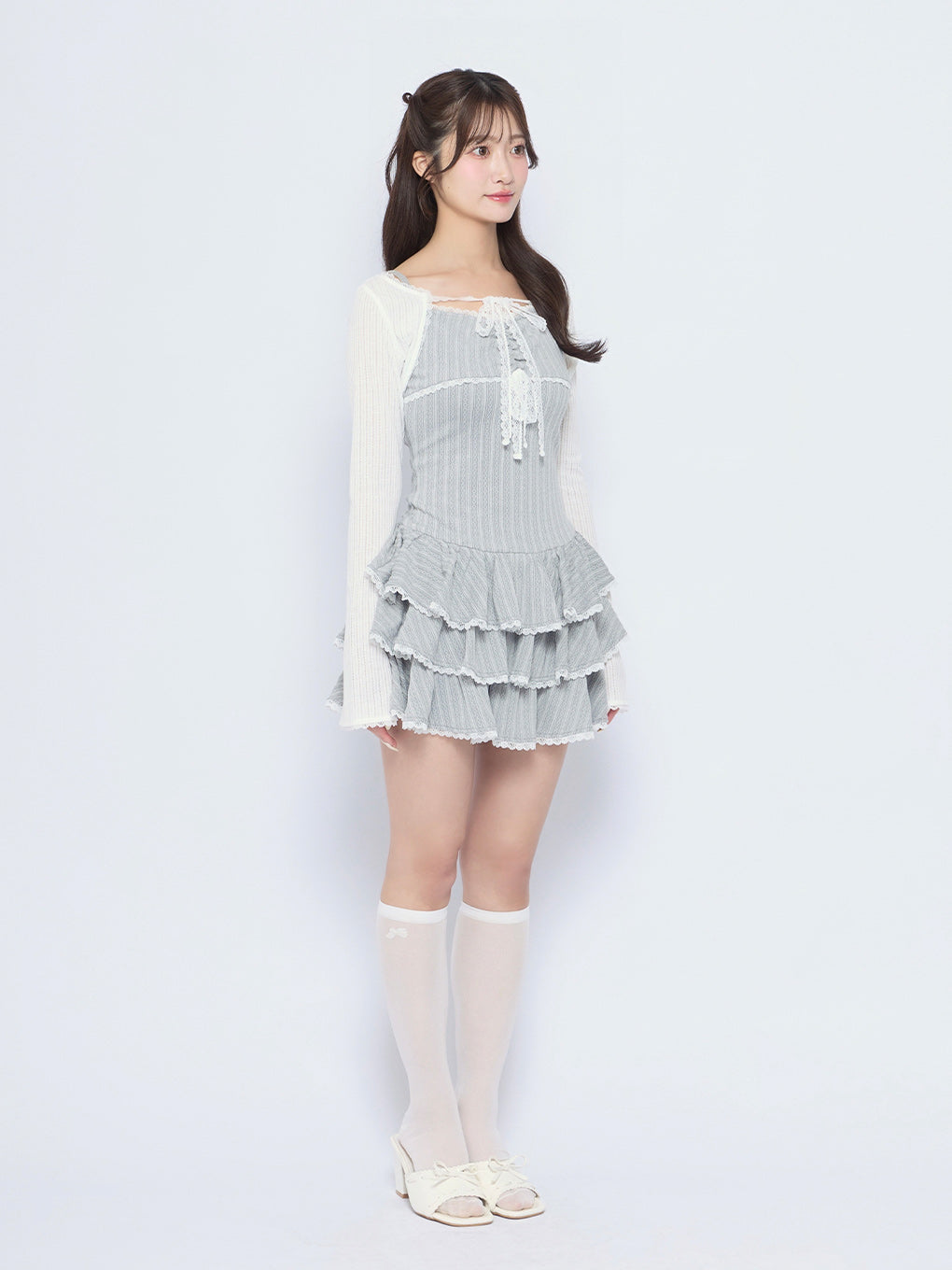 モデル：155cm（着用サイズ：FREE）