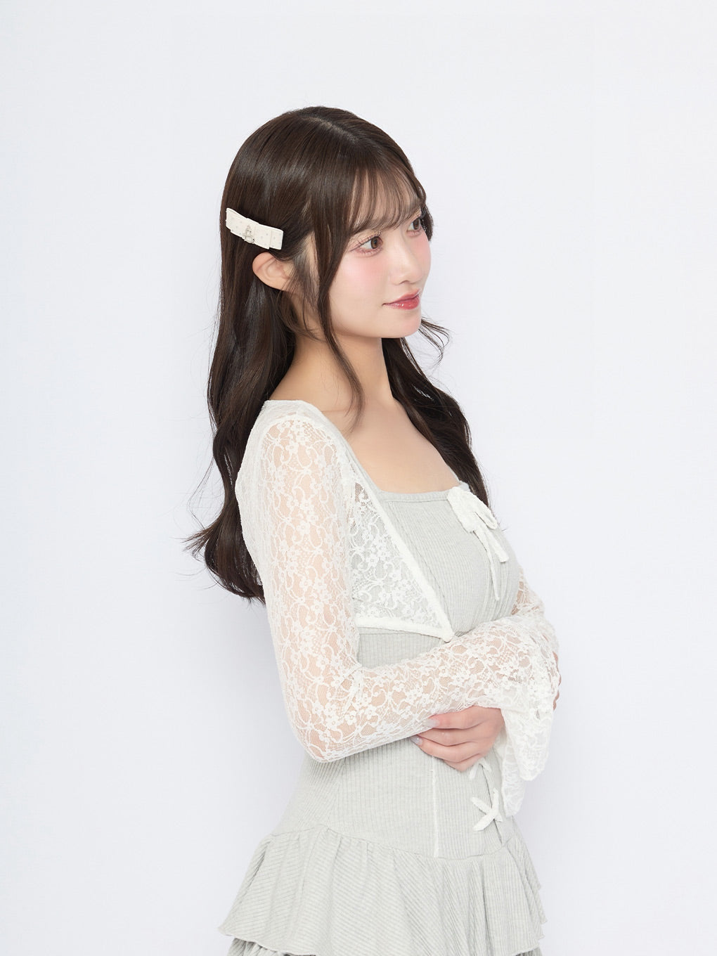 モデル：155cm（着用サイズ：FREE）