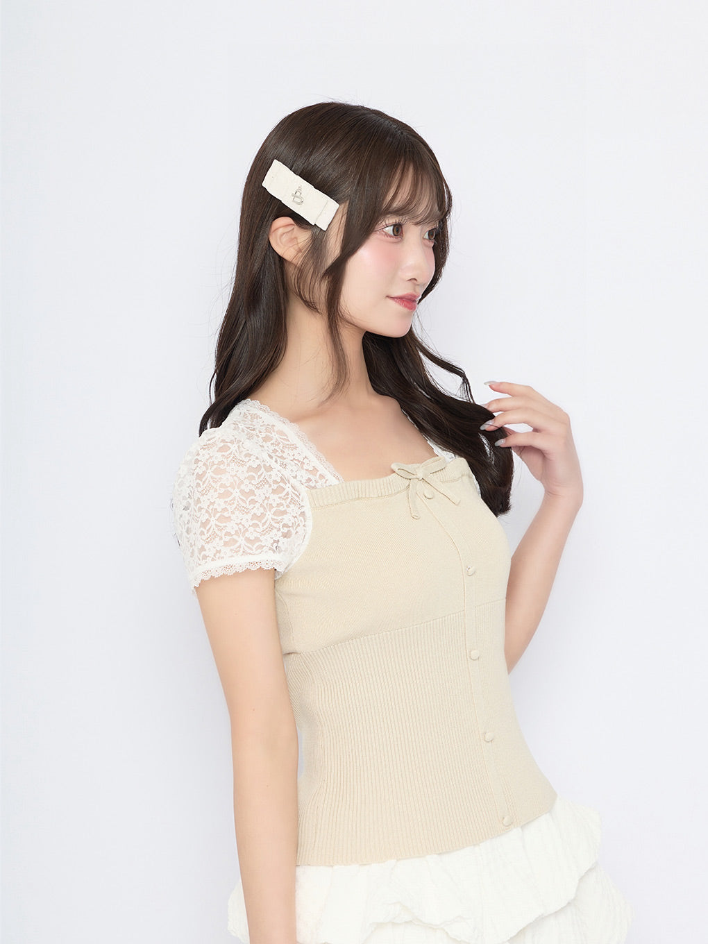 モデル：155cm（着用サイズ：FREE）