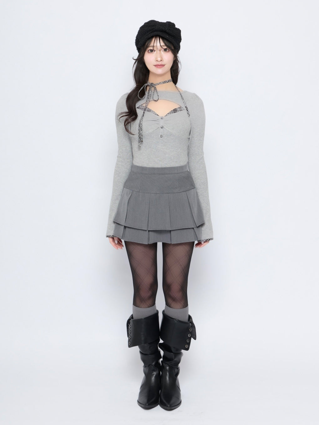モデル：155cm（着用サイズ：S）