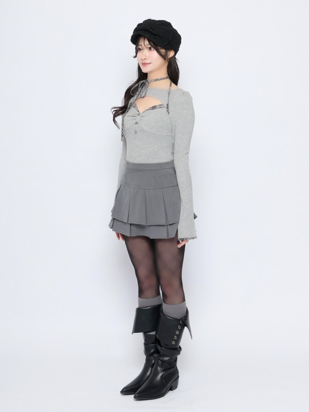 モデル：155cm（着用サイズ：S）
