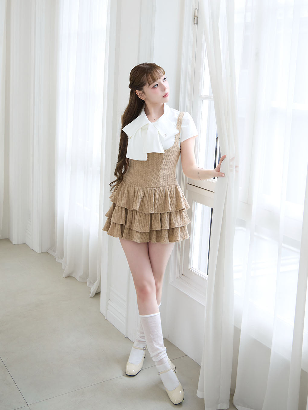 モデル：160cm（着用サイズ：FREE）